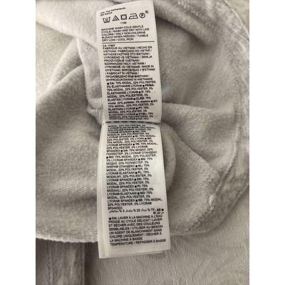 Athleta Light Grey Heather Purana Wrap Hoodie Sweatshirt Women M Yoga Gorpcore - Picture 11 of 14